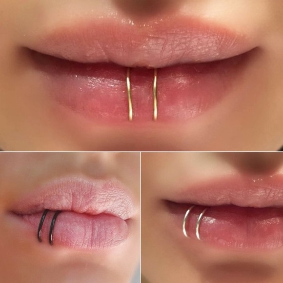 NWOT! 6 Sets of Simple Hoop Cartilage/Lip/Earrings - Picture 7 of 8